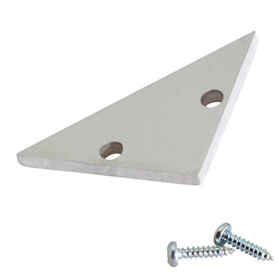 ALU END CAP S-LINE CORNER, FLAT, silver