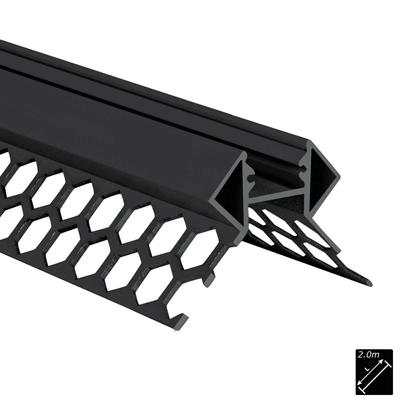ALU PROFILE S-LINE TILES CORNER EXTERNAL black 2m