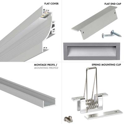 ALU PROFILE S-LINE WAVE silber 2m