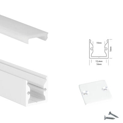 SET S-LINE STANDARD WEISS - COVER FLAT FROST - 2m