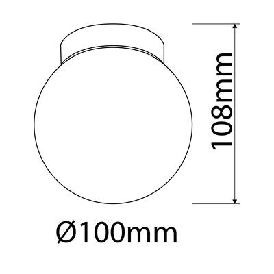 LAVILLA - SFERIA 100, IP44, white, 230VAC, 2700°K