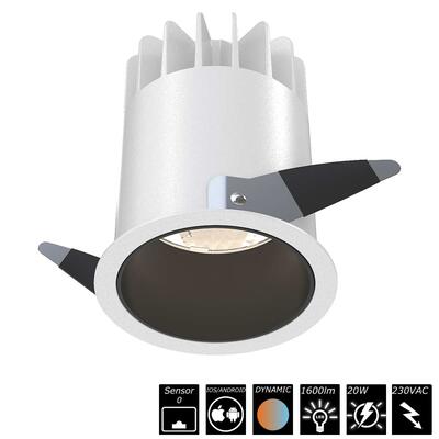 SMART DOWNLIGHT - 20W, 230VAC, 36°, weiss, Auto CCT