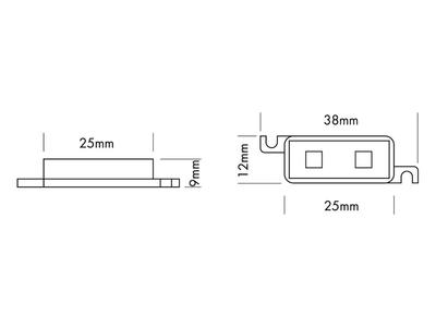 SMD-2 MODULE CHAIN mit 25 Modulen, CW