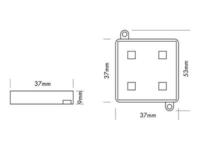 SMD-4 MODULE CHAIN mit 25 Modulen, CW