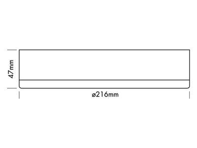 AUFPUTZ MONTAGERAHMEN für SOL IP-XL ROUND