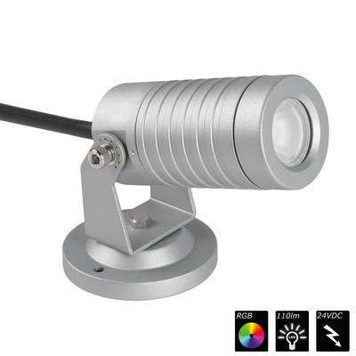 SPOT LIGHT IP65 1x 3 Watt TRILED silber (*CC)