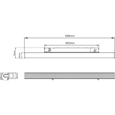 PLAZA 3F PRISMATIC, CCT 3000/3500/4000°K, 230VAC, 20W, schwarz, DALI