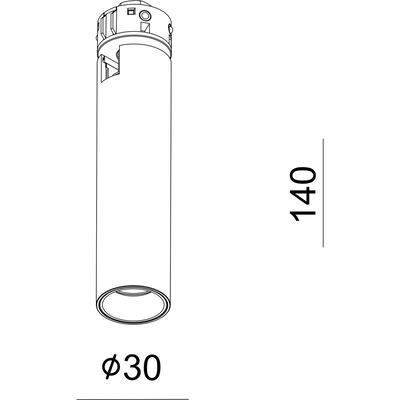 ELEGIA MODUL, 3000°K, 9W, 36°, TRIAC, weiss