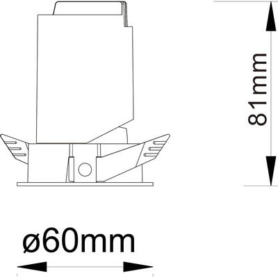 KORO MINI VERSTELLBAR TRIAC WW weiss 36°