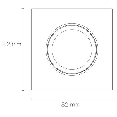 EUROPOLE LED'UP UNIVERSAL RING SQUARE ALU