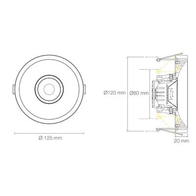 EUROPOLE LED'UP UNIVERSAL RENOV' WEISS 125