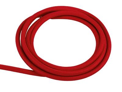 TEXTIL-KABEL 3-adrig 3x 0,75mm², rot, pro m