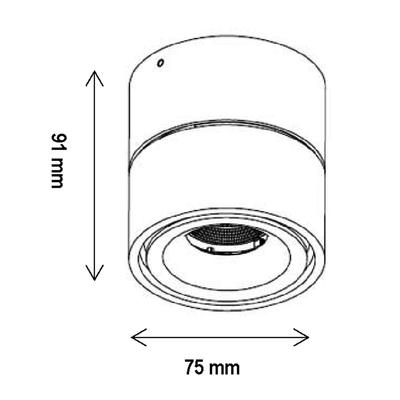 LAVILLA - TILT MINI, 230VAC, bronzato, 2700°K