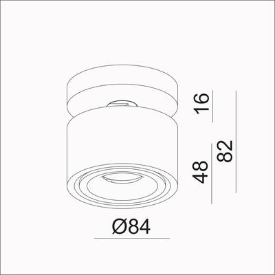 LAVILLA - TILT MINI 2, 230VAC, 2700°K, schwarz