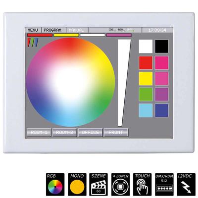 TOUCH CONTROL LCD RGB DMX weiss