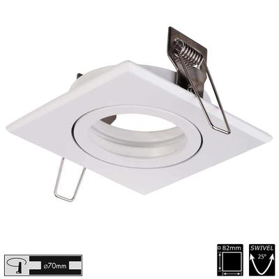 DOWNLIGHT TRONIX RING, eckig, weiss verstellbar