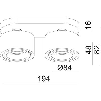 LAVILLA - TILT MINI, 230VAC, 2700°K, weiss