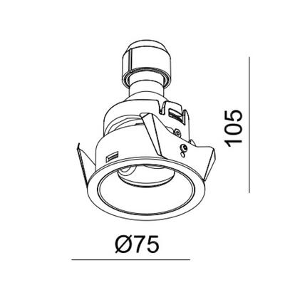 VISION - TARGET GU10, gold, 230VAC, ohne Lampe