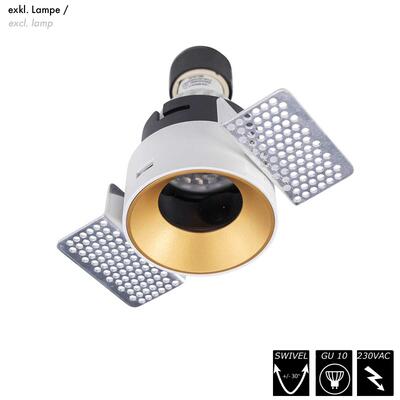 VISION - TARGET TRIMMLESS GU10, gold, 230VAC, ohne Lampe