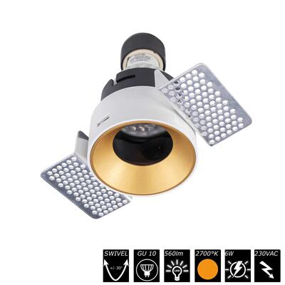 VISION - TARGET TRIMMLESS GU10, gold, 230VAC, 2700°K