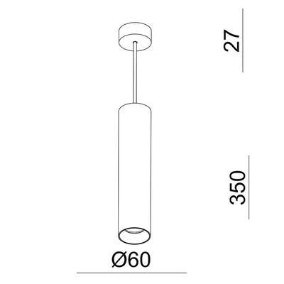 VISION - TUBE, GU10, schwarz, 230VAC, ohne Lampe