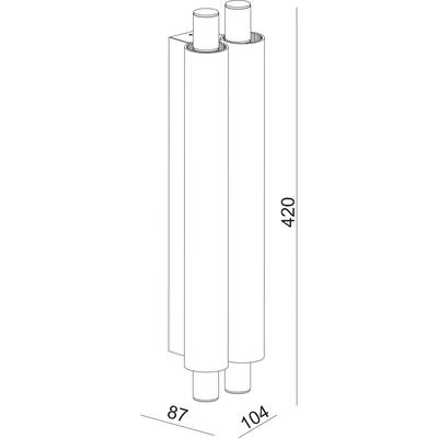 VERRA 2 420 WALL LIGHT, 3000°K, 16W, chrom