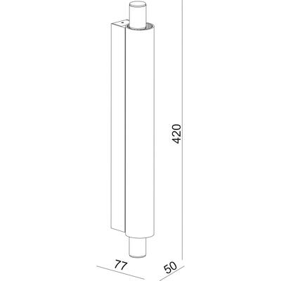 VERRA 1 420 WALL LIGHT, 3000°K, 8W, chrom