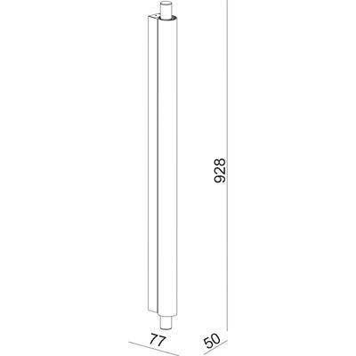 VERRA 1 928 WALL LIGHT, 3000°K, 12W, chrom