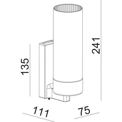 VERRA 1 241 WALL LIGHT, 3000°K, 10W, chrom