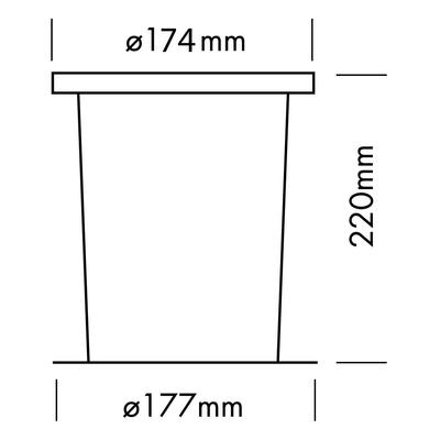 PVC KUNSTSTOFFEINBAUTOPF INGROUND COB20 ASYM