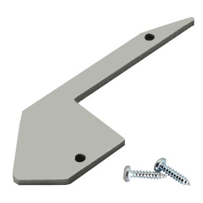 ALU END CAP S-LINE STEP UP, FLAT, Set, silver