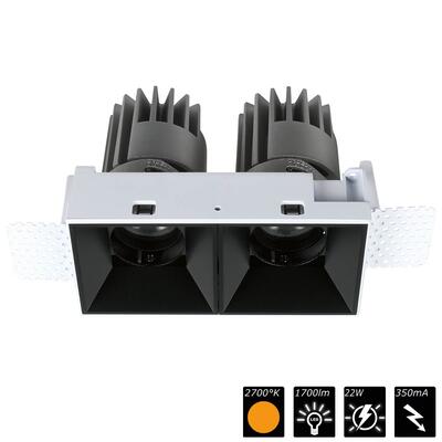 PERFORMANCE XS TRIMLESS CARDAN DUO, Refl. schwarz, 25°, SWW