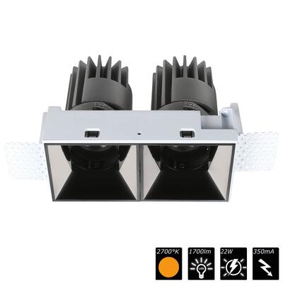 PERFORMANCE XS TRIMLESS CARDAN DUO, Refl. chrom schwarz, 40°, SWW