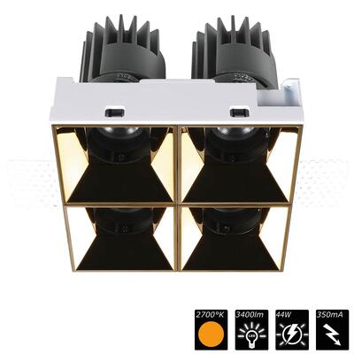 PERFORMANCE XS TRIMLESS CARDAN QUATTRO, refl. gold, 25°, SWW