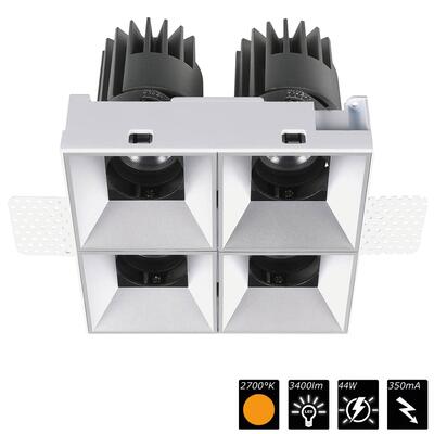 PERFORMANCE XS TRIMLESS CARDAN QUATTRO, refl. silver, 25°, SWW