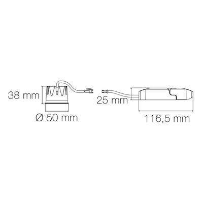 EUROPOLE LED'UP UNIVERSAL SWITCH RETROFIT - 2700/3000/4000K - TRIAC