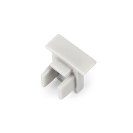 PLASTIC END CAP FLAT XS-LINE REC SET, grau