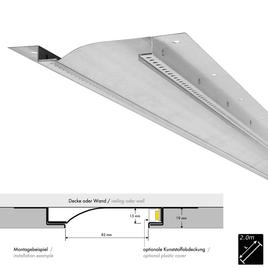 COVE LIGHTING PROFILE R PLASTER 2m