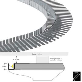 COVE LIGHTING PROFILE U ROUND 2m