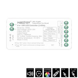 RF-2.4GHz SPI CONTROLLER 5-IN-1, SINGLE / CCT / RGB / RGBW / RGBCCT, 1024 Pixel
