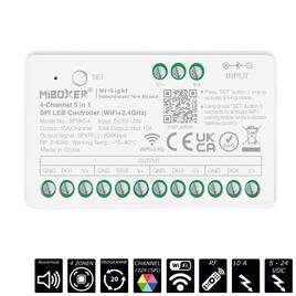 RF-2.4GHz+WiFi SPI 4-ZONEN CONTROLLER 5-IN-1, SINGLE / CCT / RGB / RGBW / RGBCCT, 3072 Pixel