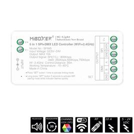 RF-2.4GHz+WiFi SPI/DMX CONTROLLER 5-IN-1, SINGLE / CCT / RGB / RGBW / RGBCCT, 1024 Pixel
