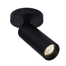 ELIVA - 1 ROUND GU10, 2700°K W, schwarz/LED