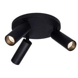 ELIVA - 3 ROUND GU10, 2700°K, 15W, schwarz