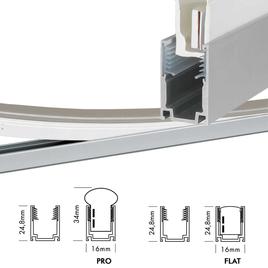 ALU PROFIL HYBRID STANDARD PRO + FLAT 2m