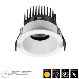 DOWNLIGHT FLEXIO FIXED, weiss > weiss, 18°, WW