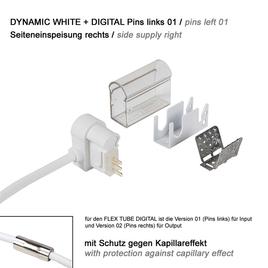 ANSCHLUSSKABEL Seiteneinspeisung rechts, 01 IP67 auf offenes Kabelende PRO DYNAMIC WHITE + DIGITAL