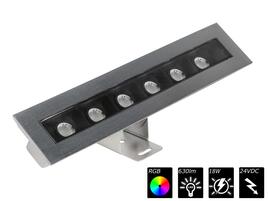 IP68 WALLWASHER 6x 2 Watt TRILED RGB (*CC)