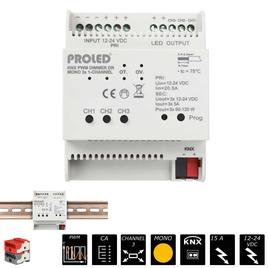 KNX PWM DIMMER DR MONO 3X 1-Kanal 3x 5A