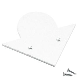 ALU END KAPPE M-LINE CORNER, ROUND, weiss